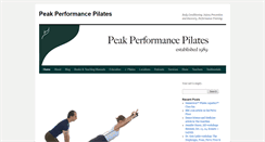 Desktop Screenshot of peakperformancepilates.com