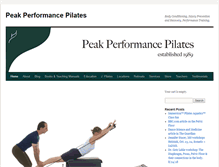 Tablet Screenshot of peakperformancepilates.com